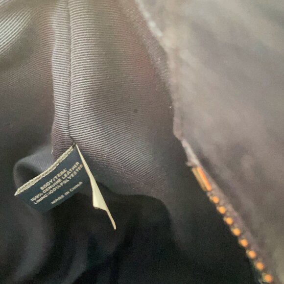 Colehaan Tote Bag, 100% Genuine Leather - Navy - Picture 6 of 6